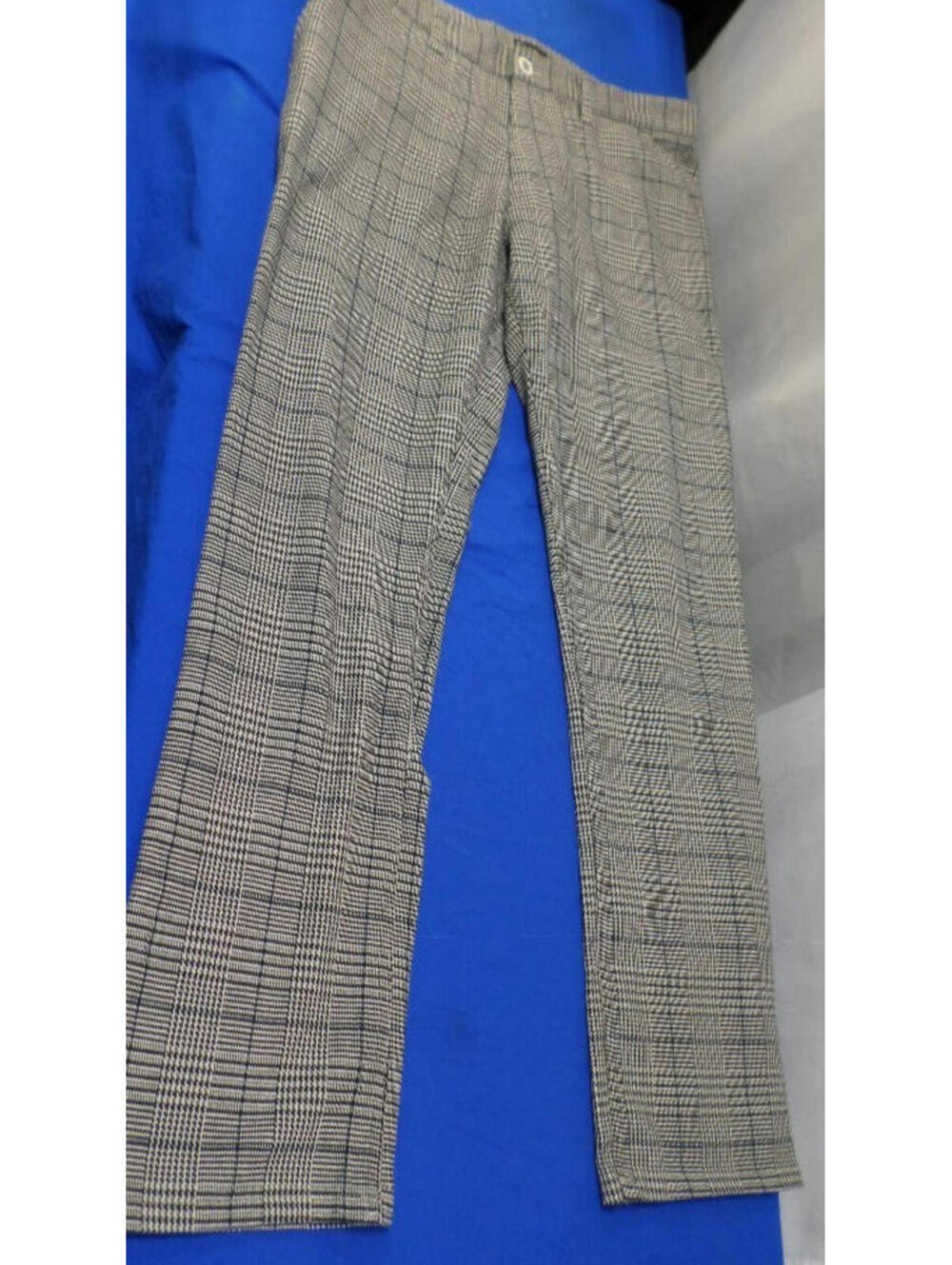 DESIGNER BRIXTON CHOICE REG FIT GRAY/BLACK/MOONLIT OCEAN HOUNDSTOOTH PANTS 36/34
